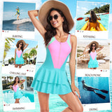 One-Piece Skirted Swimsuits for Women