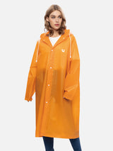 Uniquebela Lightweight Long Length Waterproof Raincoat with Hood for Men Women