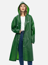Uniquebela Lightweight Long Length Waterproof Raincoat with Hood for Men Women