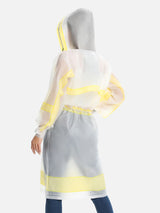 Uniquebela Lightweight Waterproof Raincoat with Hood for Men Women