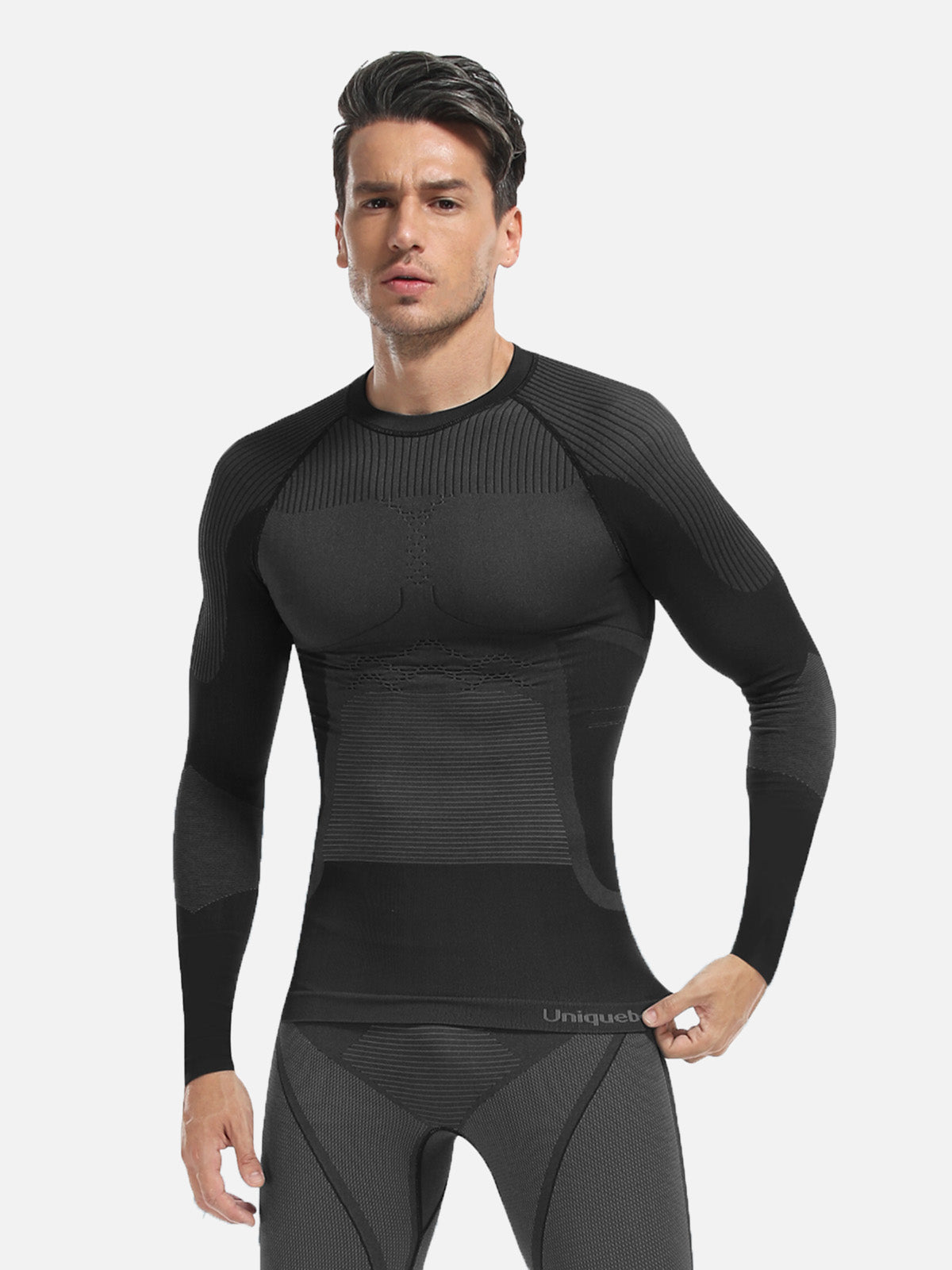 Uniquebela Men's Thermal Underwear Baselayer Set for Winter, Cold Weather, Skiing